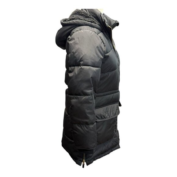 J Crew Womens Puffer Jacket~Size XS Petite~Black Midthigh Zip Pockets L11 36 - Picture 4 of 14